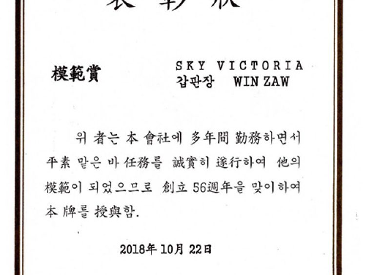 Ray Shipping Enterprise - BSN_WIN-ZAW-(2018)-MV